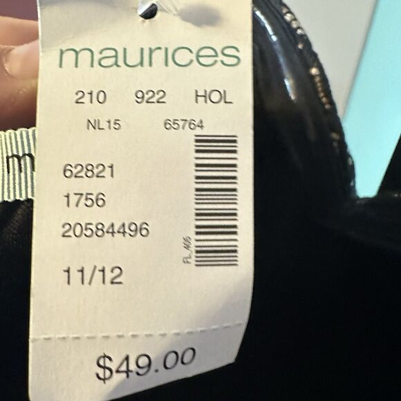 Maurices Women’s Brown‎ Cocktail Dress Size 11/12 NWT Sparkly Strapless - Picture 4 of 6